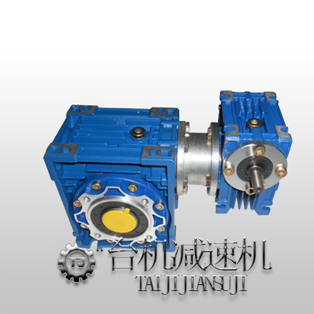 電線電纜機械RVNM鋁合金雙法蘭蝸輪減速機
